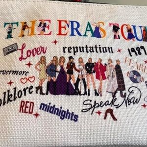 2/$25 BNWT Taylor Swift Colourful Makeup Bag, Eras Tour Cosmetic Bag Gift